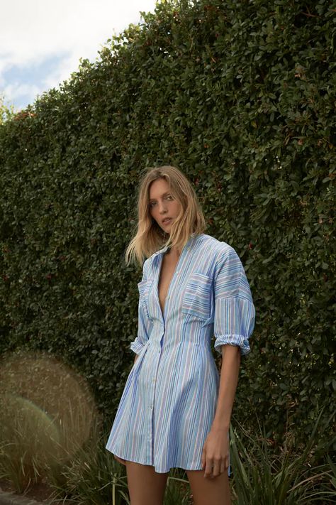 Dresses for Women | ZARA Hungary Zara Striped Shirt, Striped Shirt Women, Causal Dresses, Causal Outfits, Dress Zara, Striped Shirt Dress, Mini Shirt Dress, Long Sleeve Mini Dress, Zara Dresses