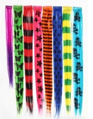 Synthetic hair extensions Emo Hair Extensions, Scene Extensions, Scene Hair Accessories, Scene Kid Accessories, Scene Hair Extensions, 2000 Scene Fashion, Rainbow Scene Outfit, Scene Style 2000s, Scenecore Hair