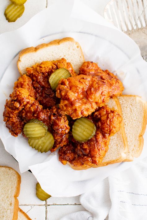 Nashville Hot Chicken Pizza Recipe, Nashville Hot Chicken Tacos, Nashville Hot Chicken Recipe Air Fryer, Nashville Hot Chicken Sandwich Air Fryer, Hot Honey Chicken Sandwich Air Fryer, Nashville Hot Chicken Air Fryer, Air Fryer Hot Chicken, Nashville Hot Chicken Bites, Air Fryer Nashville Hot Chicken