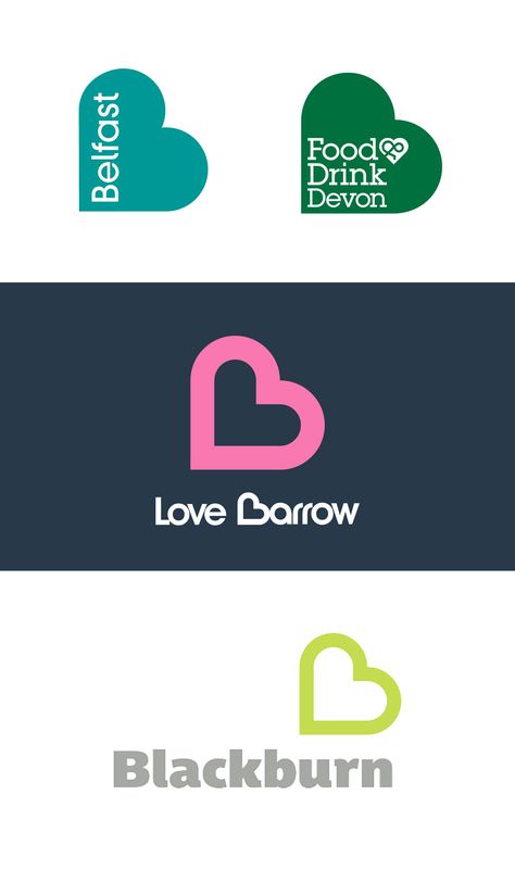 Logo Heart Design, Love Logos, Heart Branding, Heart Logo Design, Love Logo Design, B Heart, Sheep Logo, Logo Design Love, Logo Heart