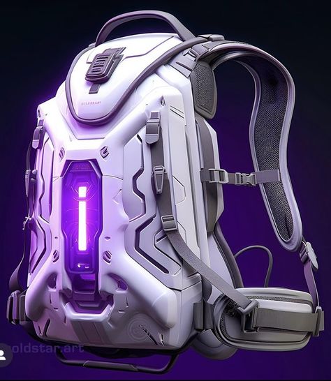 Futuristic Backpack, Futuristic Gear, Zombie Rpg, Led Backpack, Futuristic Shoes, Tech Backpack, Space Fashion, Tech Bag, Tactical Bag