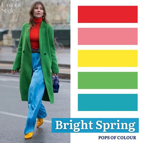 Some of the best colours, neutrals and colours to avoid for BRIGHT SPRING. . . . . . . . #colouranalysis #brightspring #springpalette #style #color #coloranalysis Bright Spring Colour Palette Outfits, Clear Spring Neutrals, Bright Spring Work Outfits, Spring Bright Palette, Clear Spring Celebrities, Bright Spring Neutrals, Bright Spring Celebrities, Bright Spring Capsule Wardrobe, House Of Color Spring