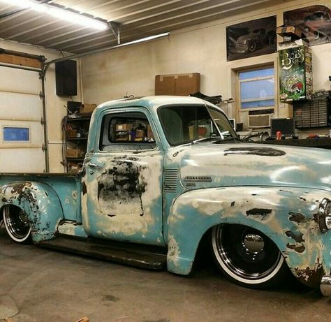 chevy Rat Rod Trucks, Chevy 3100, Lowered Trucks, Custom Pickup Trucks, Rat Rods Truck, Chevy Pickup Trucks, Old Pickup Trucks, Classic Pickup Trucks, Hot Rod Trucks