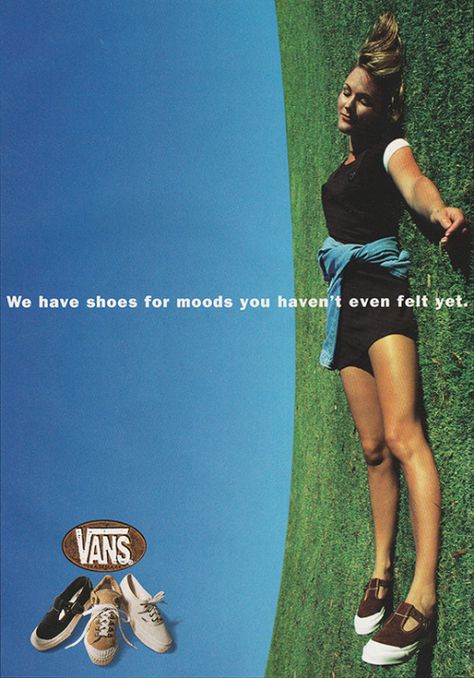 September 1994. ‘We have shoes for moods you haven’t even felt yet.’ Vans Ad, Photographie Inspo, Seventeen Magazine, Best Ads, Retro Ads, Old Ads, Magazine Ads, Foto Inspiration, 인물 사진