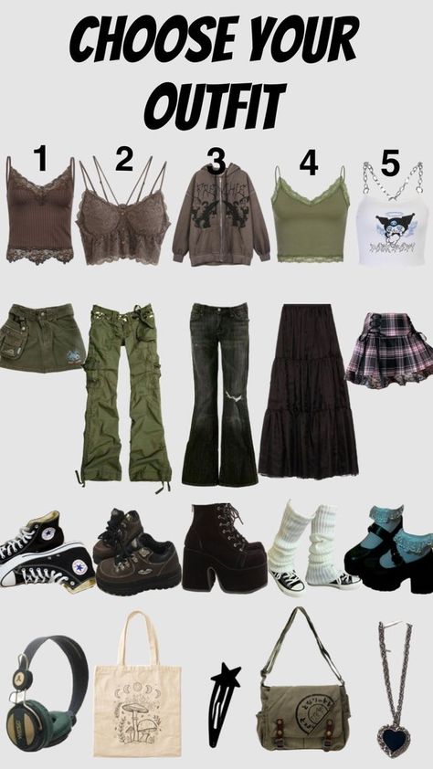 Hot Weather Punk Outfits, Grunge Outfits Earthy, Clothing Styles Grunge, Grunge Outfits Accessories, Fairy Grunge Outfit Inspo For School, Grunge Outfit For School, Outfit Ideas Grunge Summer, Grunge Look Outfits, Grunge Outfits Soft