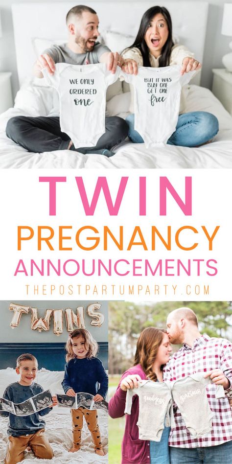 Postpartum Party, Twin Pregnancy Reveal, Twin Pregnancy Belly, Twin Baby Announcements, Twin Baby Photos, Twin Birth Announcements, Twins Announcement, Sibling Announcement, Pregnancy Announcement Sibling