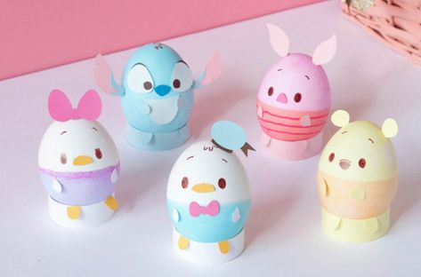 Disney Ufufy, Disney Easter Eggs, Creative Easter Eggs, Eggs For Baby, Disney Easter, Cute Egg, Easter Egg Designs, Easter Eggs Diy, Easter Egg Crafts