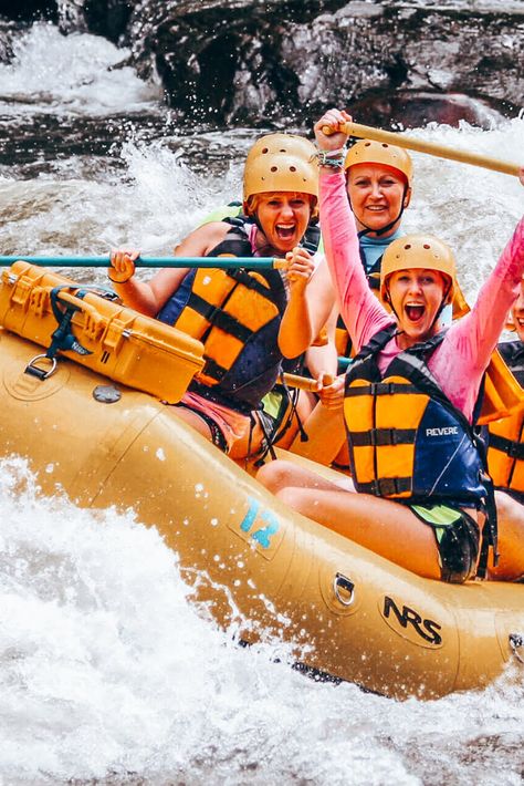 Rafting Aesthetic, Family Vacation Activities, Family Experiences, Water Rafting, Ropes Course, Sports Aesthetic, Kayak Trip, Gatlinburg Tn, Whitewater Rafting