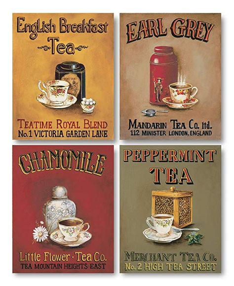 Tea Signs, Tea Advertising, Tea Labels, Tea Quotes, Peppermint Tea, Earl Grey Tea, Types Of Tea, English Breakfast, Tea Art