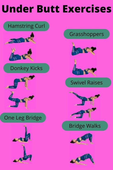 Hip Lifts Exercise, Floor Exercises For Glutes, Exercises To Lift Your But, How To Shrink Your Buttocks, Exercises For Under Buttocks, Inverted Buttocks, Under Bum Workout, Workouts To Lift Your But, Best Exercises To Lift Buttocks