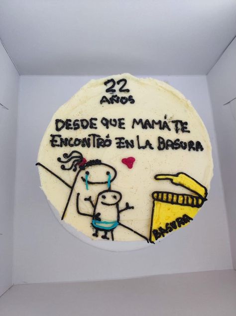 Funny Cakes For Boyfriend, 4in Cake, 21st Party, Mini Tortillas, Funny Birthday Cakes, Mini Cakes Birthday, Creative Birthday Cakes, Pretty Birthday Cakes, Ideas Para Fiestas