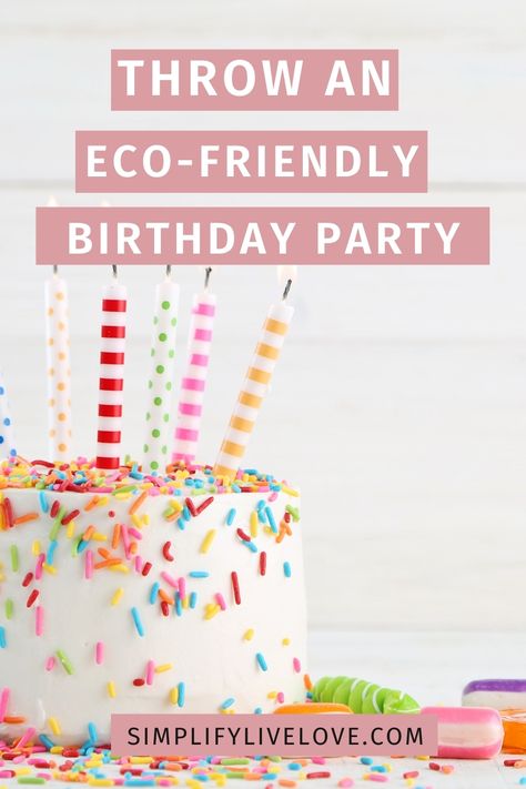 Reusable Birthday Decor, Eco Friendly Party Decor, Eco Friendly Birthday Decorations, Birthday Activities Kids, Eco Friendly Birthday Party, Birthday Tips, Simple Birthday Party, Baby Birthday Decorations, Eco Friendly Kids