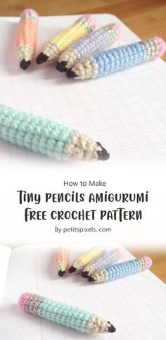 Crochet Pencil Keychain Pattern Free, Crochet Pencil Keychain, Pencil Crochet Pattern Free, Crochet Pencil Pattern, Crochet Pencil Toppers, Pencil Crochet Pattern, Crochet Souvenirs, Pencil Crochet, Keychains Ideas