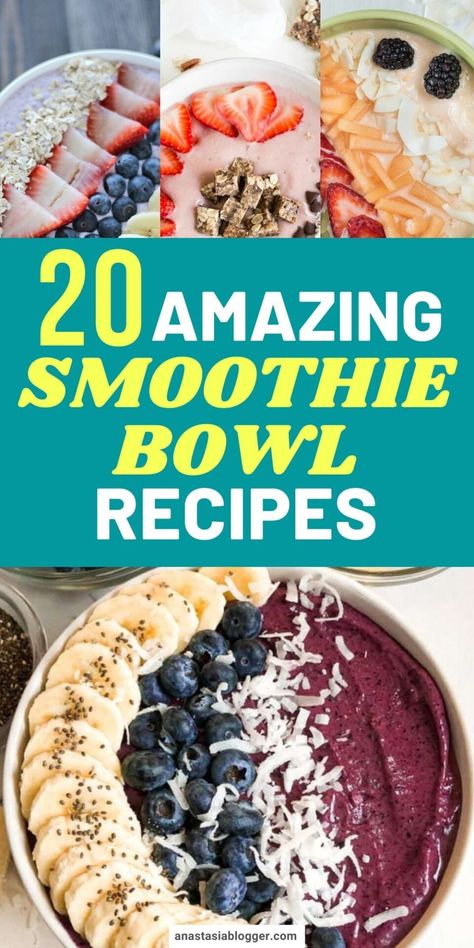 Diy Breakfast Bowls Easy Recipes, Smoothie King Smoothie Bowl, Tropical Smoothie Bowl Recipe, Macro Friendly Smoothie Bowl, Smoothie King Bowl Recipes, Frozen Smoothie Bowls, Everbowl Recipes, Smoothie Bowl Recipe Ninja Creami, Ninja Creami Smoothie Bowl Recipe