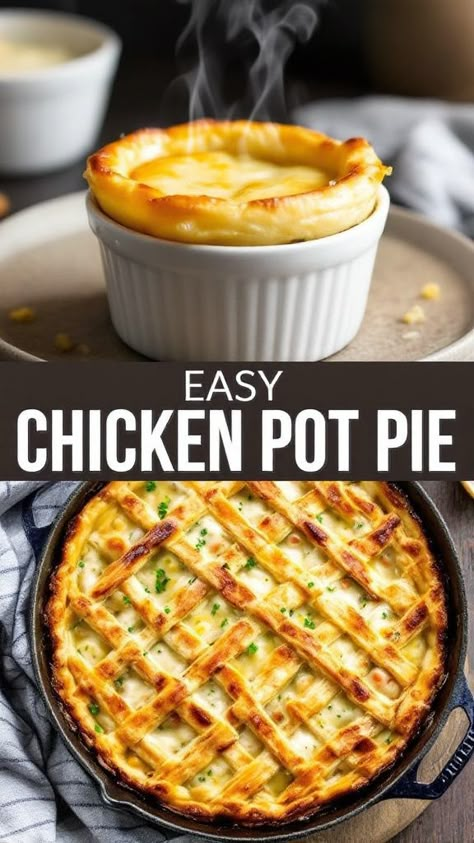 Looking for the best chicken pot pie recipes? Try these savory classics, packed with veggies and tender chicken, for a perfect cozy night in. Chicken Pot Pie Cast Iron Skillet, Chicken Pot Pie Dough Recipe, Chicken Pot Pie With Puff Pastry Top, Homemade Potpie, Chicken Pot Pie Recipe Pioneer Woman, Lazy Chicken Pot Pie, Chick Pot Pie, Classic Chicken Pot Pie Recipe, Chicken Pot Pie Crust