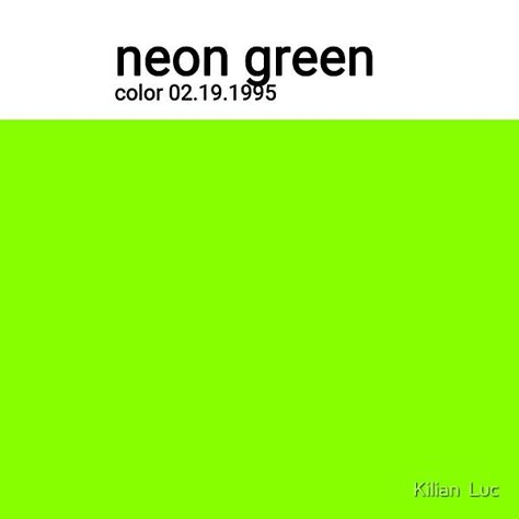 neon green* // your favorite color with your birthdate // Want me to put your birthday on it? Contact me on IG @colorpalette.art or on Pinterest: www.pinterest.ch/kilianluc/ Neon Green Pallete, Neon Green Branding, Lime Green Pantone, Neon Green Color Palette, Green Pantone, Neon Colour Palette, Scene Guys, Neon Green Color, Png Tuber