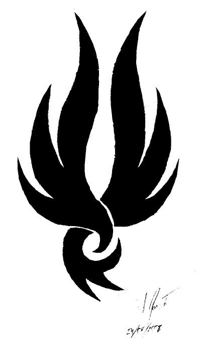 Simple phoenix Fire Symbols, Crayon Quilt, Fire Symbol, Stammestattoo Designs, Phoenix Tattoo Design, Geniale Tattoos, Phoenix Tattoo, Symbolic Tattoos, Birds Tattoo