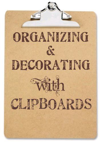 Clipboard Crafts, Clipboard Art, Clipboard Decorating, Repurposed Art, Organizing Ideas, Clipboard, Cleaning Organizing, Classroom Organization, Great Ideas