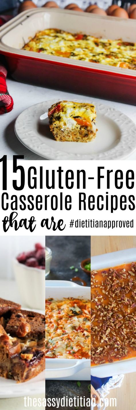 15 Gluten-Free Casserole Recipes that are #dietitianapproved |The Sassy Dietitian Cheap Gluten Free Meals, Gluten Free Casserole Recipes, Fall Casserole Recipes, Fall Casseroles, Gluten Free Fall Recipes, Gluten Free Casserole, Bacon Ranch Casserole, Gluten Free Turkey, Gluten Free Tacos