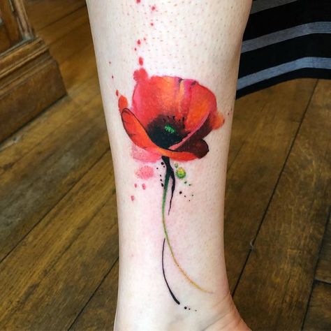 60 Beautiful Poppy Tattoo Designs and Meanings | Page 3 of 6 | TattooAdore Rose And Poppy Tattoo, Poppy Flower Tattoo Design, Poppy Tattoo Meaning, Poppy Tattoo Small, Watercolor Poppy Tattoo, Red Poppy Tattoo, Poppy Tattoos, Poppy Flower Tattoo, Skull Rose Tattoos