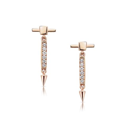 Dainty Diamond Earrings, Everyday Wear Jewelry, Diamond Jewelry Necklace, Diamond Jewelry Designs, Meaningful Jewelry, Diamond Bar, Popular Jewelry, Earrings In Gold, Bar Earrings