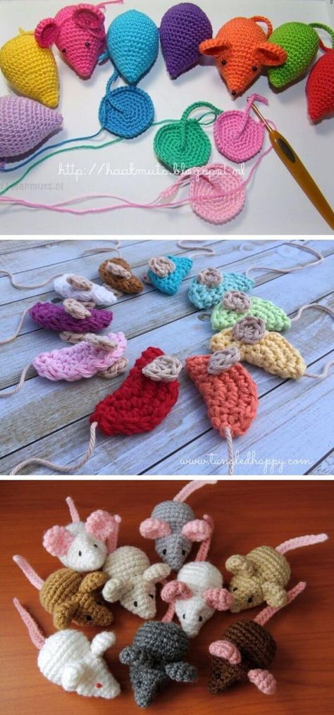 Amigurumi Knit Cat Toy Softies Free Patterns Crochet Kitten Toys Free Pattern, Crochet Mouse Cat Toy Free Pattern, Diy Crochet Cat Toys, Yarn Cat Toys Diy, Cat Crochet Toys, Cursed Crochet Projects, Cat Bookmark Crochet, Toys For Cats Diy, Diy Cat Toys Interactive