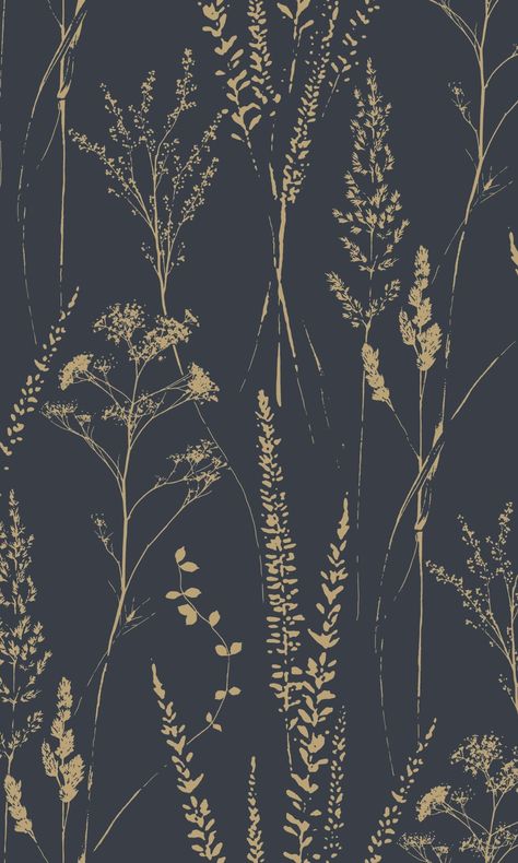 Black Meadow Grasses Tropical Wallpaper R9332 Moody Farmhouse Wallpaper, Modern Wallpaper For Bathroom, Masculine Wallpaper Bedroom, Moody Botanical Wallpaper, Cabincore Wallpaper, Moody Wallpaper Living Room, Western Asthetic Picture Wallpaper, Christmas Boho Wallpaper, Vintage Inspired Wallpaper