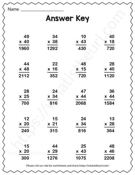 This is our exercise 9 for doing test on double digit multiplication.  Answer keys are included.Please download the PDF Double Digit Multiplication Worksheet with Answer Key – exercise 9 Multiplication Questions, Basic Math Worksheets, Two Digit Multiplication, 2 Digit Multiplication, Double Digit Multiplication, Multiplication Worksheet, Math Fact Worksheets, Learn Computer Science, Multiplication Worksheets