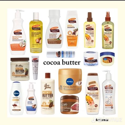 Cocoa Butter Body Butter, Lotion Cocoa Butter, Smell Good Combo, Butter Aesthetic, Skincare Spray, Smell Like A Snack, Vaseline Cocoa Butter, Summer Smell, Old Wardrobe