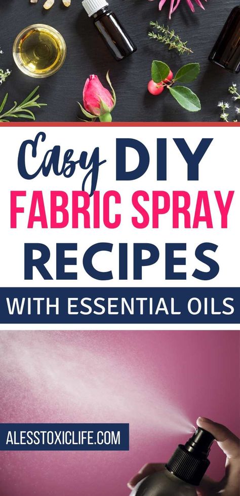 Fabric Disinfectant Spray Diy, Essential Oil Fabric Spray, Diy Fabric Spray, Essential Oil Sprays Diy, Diy Room Spray Essential Oils, Homemade Disinfectant Spray, Febreeze Diy, Diy Fabric Softener, Diy Room Spray