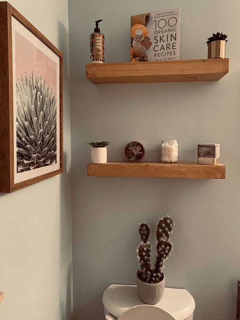 Above toilet shelves  Floating shelves  Bathroom storage Three Shelves Above Toilet, Above Toilet Shelving, Bathroom Shelf Height Above Toilet, Floating Shelves Bathroom Above Toilet Wood, Flosting Shelves Above Toilet, Cabinet Above Toilet Lowe's, Bathroom Storage Over Toilet, Shelves Above Toilet, Mid Century Modern Shelves