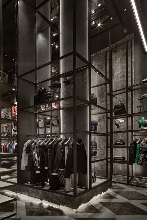 Moncler Dubai Mall by CURIOSITY | Shop interiors Clothing Shop Interiors, Butik Design, Fashion Showroom, Retail Store Interior Design, Clothing Store Interior, Clothing Store Design, Retail Interior Design, Store Design Boutique, Retail Store Interior