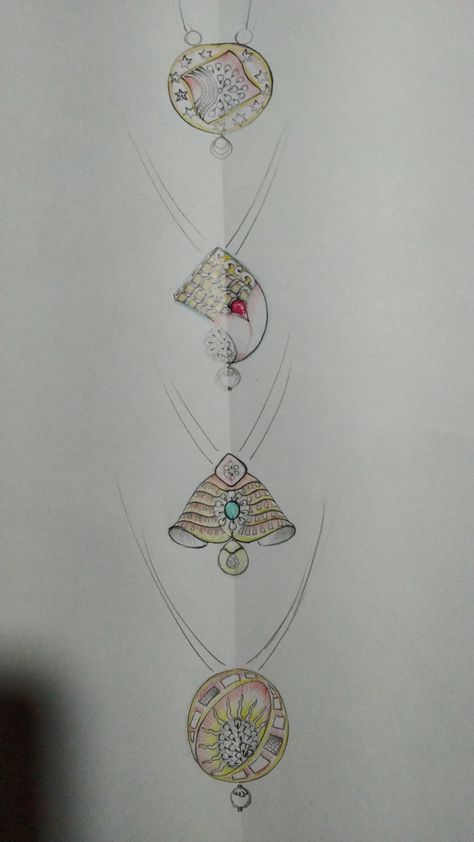 Ruby Pendant Set, Navratri Dandiya, Diamond Sketch, South Jewellery, Jewellery Rendering, Jewelry Sketches, Jewelry Rendering, Diamond Pendants Designs, Art Jewelry Design