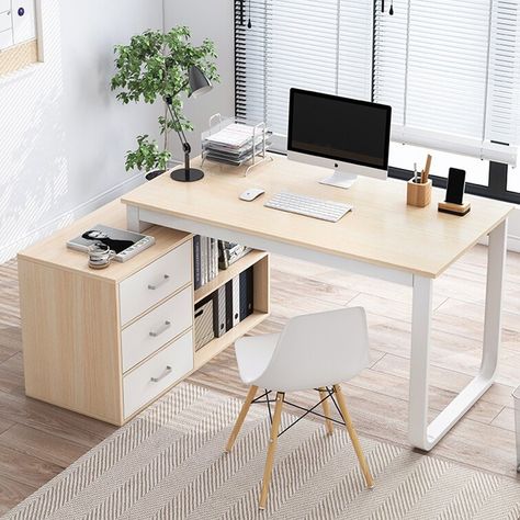 Contemporary Writing Desk, L Shape Desk, L Shaped Desk, Study Table, Wood Desk, Modern Desk, Office Table, A Desk, Desk With Drawers