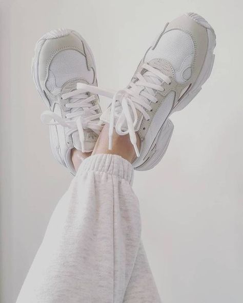 Adidas Falcon Shoes, Adidas Falcon, White Cloud, Shoes Adidas, Line At, Shoes White, Adidas Online, White Adidas, Adidas Tubular Defiant