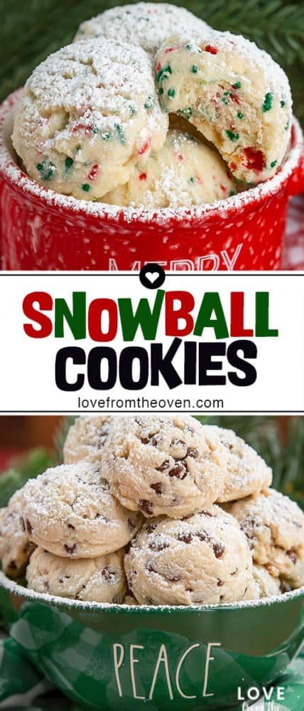 Different Christmas Cookie Recipes, Good Christmas Cookie Recipes, Christmas Snowball Cookies With M&m, Snow Ball Cookies Christmas, Easy Snowball Cookies Recipe, Christmas Snowball Cookies Recipes, Few Ingredient Christmas Cookies, Christmas Cookies Snowballs, Easy Homemade Christmas Desserts