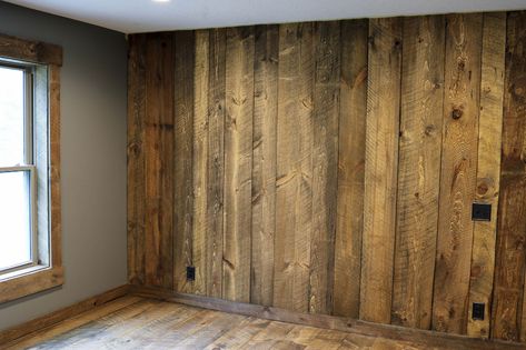 Barnwood Accent Wall, Wood Interior Walls, Pretty Porches, Rough Cut Lumber, Barnwood Floors, Wall Boards, Wall Style, Shiplap Accent Wall, Barnwood Wall