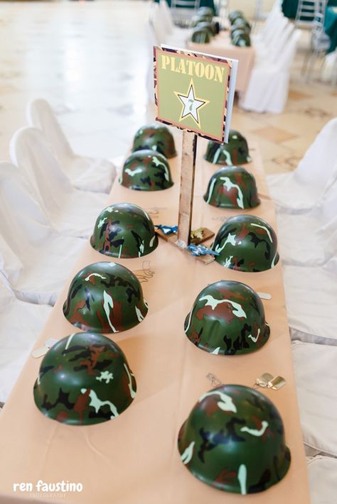 Army Birthday Party Ideas | Philippines Mommy Family Blog Army Theme Birthday Party Decorations, Army Tank Birthday Party Ideas, Army Birthday Party Activities, Army Birthday Party Ideas Decoration, Boys Army Birthday Party, Boot Camp Birthday Party, Soldier Theme Birthday Party, Army Guy Birthday Party, Army Party Ideas For Kids