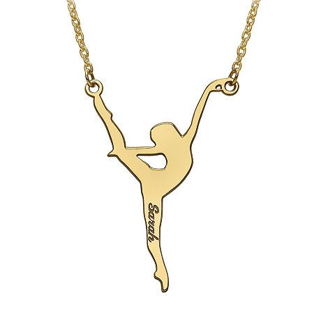 Dancer Necklace, Favorite Activity, Dance Necklace, Girls Jewelry, Girl Names, Name Necklace, Rhodium Plated, Gymnastics, Jewellery And Watches