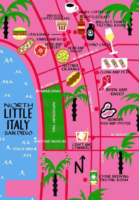 San Diego is one of our favorite places for a weekend away and the North Little Italy (aka NoLI) neighborhood is where we always spend a few hours to shop, s #noli #sandiego #california #travel Baja California Bachelorette, San Diego Wallpaper, San Diego Little Italy, San Diego Bucket List, Little Italy San Diego, Wedding Venues California, San Diego Vacation, California San Diego, California Trip