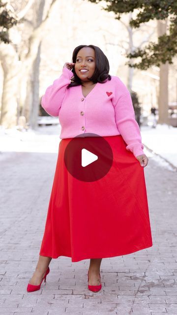 Tinsaye | Petite Plus Style on Instagram: "Valentine’s Day Outfit Inspo: Which color combo is your favorite?" Plus Style, January 23, Day Outfit, Color Combo, Color Combos, Outfit Of The Day, Valentines, Plus Size, Outfit Inspo