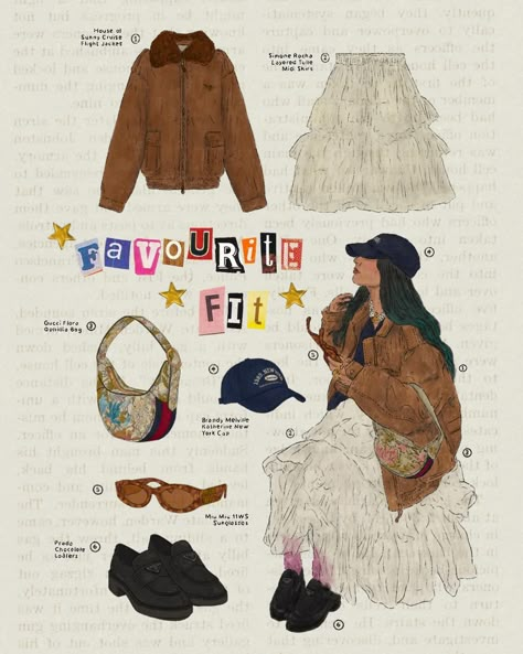 a summary of my favourite things recently Collages Ideas, Old Money Clothes, Stickers For Scrapbook, Build Character, Money Clothes, Cute Journal, Illustration Wallpaper, House Of Sunny, Flats Outfit