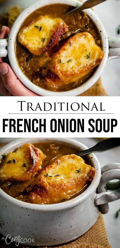 Best French Onion Soup, The Cozy Cook, Cozy Cook, French Soup, French Onion Soup Recipe, Onion Soup Recipes, Quick And Easy Soup, Best Soup Recipes, French Onion Soup