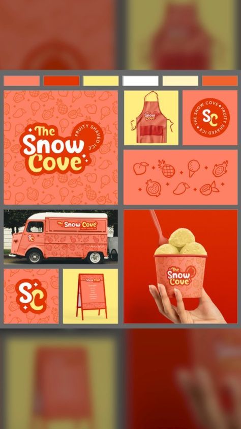 Food Truck Organization, Food Brand Identity Design, Shop Branding, Asian Branding, Fun Food Branding, Logo Food Design, Food Truck Branding Design, Popsicle Branding Design, Food Truck Branding