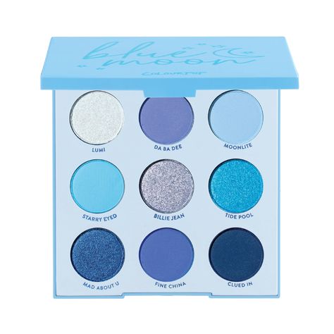 PRICES MAY VARY. Blue Moon Dreams - This blue monochromatic shadow palette are what dreams are made of. With its unique range of blue shadows in matte, metallic, and duochrome finishes, this palette gives you the creative edge to make any look you want. Makeup That Lasts - The long wearing formula of our shadow palettes contain a unique combination of softer powders which adheres easily, gives a soft focus effect, and blends smoothly and evenly. Bring On The Bold - Step outside of your everyday, Blue Makeup Products, Blue Eyeshadow Palette, Monochromatic Blue, Pixie Makeup, Hoco Inspo, My Little Pony Rarity, Blue Board, Moon Shadow, Green Eyeshadow