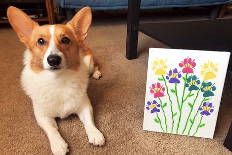 Paw Print Art: DIY Flower Painting For Dogs – American Kennel Club