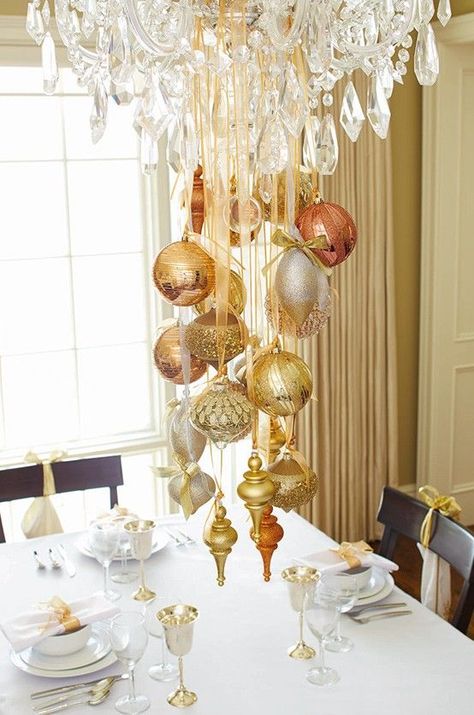 Diy christmas chandelier