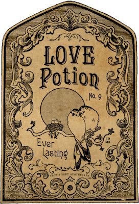 Free Love Potion Label | Crow's Feet Chic Halloween Potion Labels Free, Vintage Potion Labels, Love Potion Labels Printables, Potion Stickers Printable, Magic Potion Labels Free Printables, Free Vampire Printables, Amortentia Label, Love Potion Label, Potion Labels Free Printables