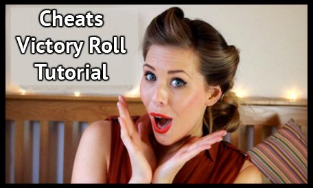 Victory Rolls Tutorial – The Cheat's Way| xameliax | xameliax Bonnie Parker Hairstyle, 50s Hair Tutorial Easy, 1940s Hair Tutorial, 1940s Hairstyles For Long Hair, Victory Rolls Tutorial, Victory Roll Hair, Fifties Hair, 40s Hair, Cabelo Pin Up