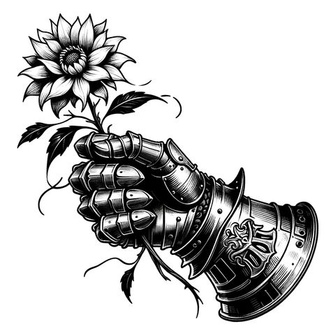 #tattoo #tattohand #tattoosketches #design #sketch Woodcut Hand Tattoo, Hand Armor Tattoo, Steam Punk Tattoos, Etching Flowers, Scythe Tattoo Design, Gothic Rose Tattoo, Blackwork Tattoo Sketch, Guillotine Tattoo, Tattoo Armor